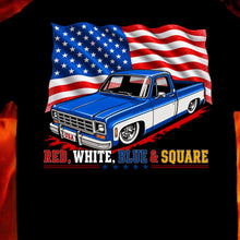 Load image into Gallery viewer, Red, White, Blue &amp; Square