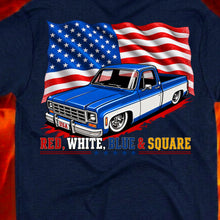 Load image into Gallery viewer, Red, White, Blue &amp; Square