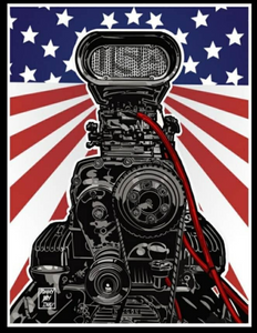 BLOWN  IN THE USA MANCAVE BANNER