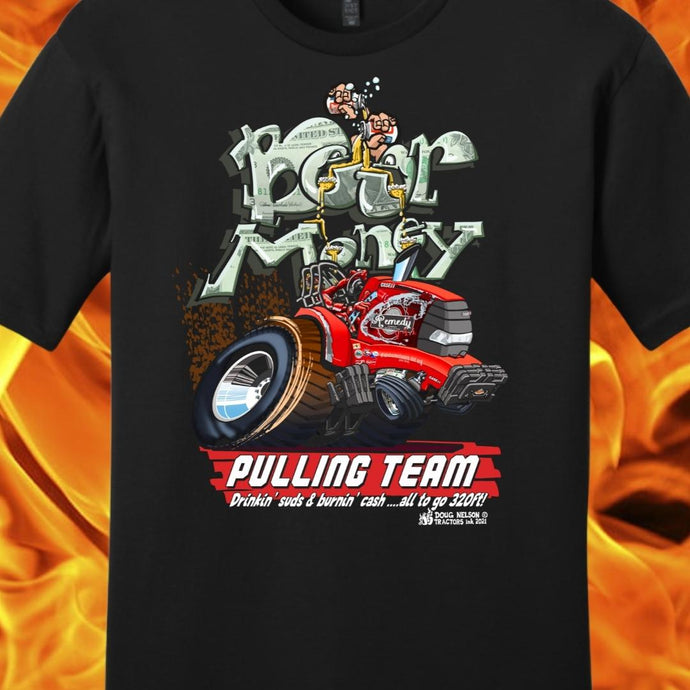 BEER MONEY PULLING TEAM BLACK SHIRTS