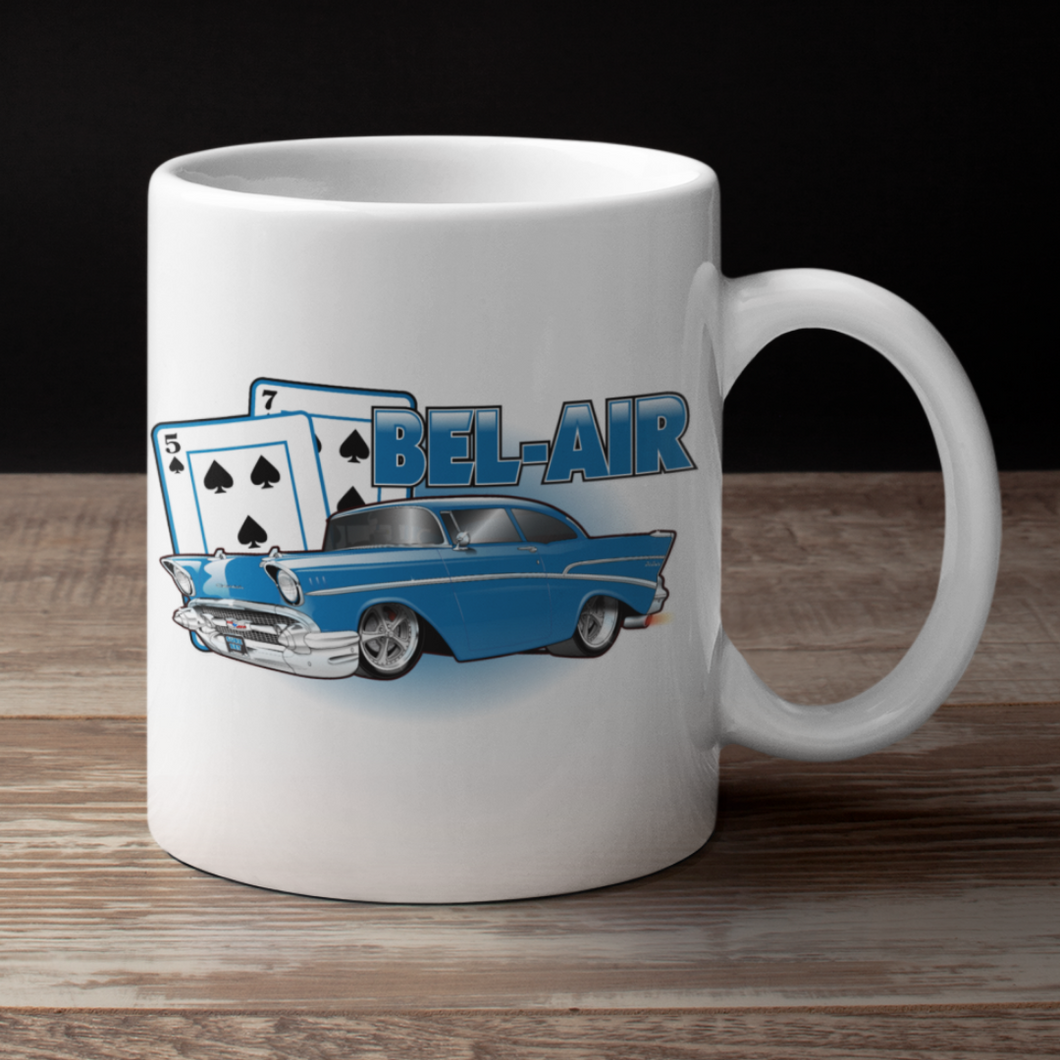 '57 Winning Hand Coffee Cup (blue)
