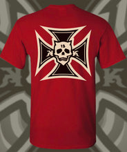 Load image into Gallery viewer, IRON KROSS...BLACK AND BONE ON RED