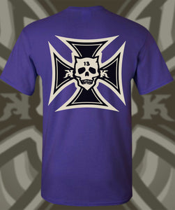 IRON KROSS...BLACK AND BONE ON PURPLE